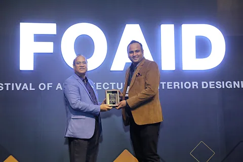 Ar. Mayank Jain receives the FOAID 2022 Silver award