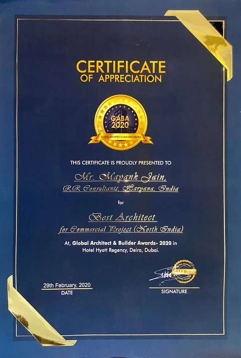 GABA 2020 certificate of appreciation