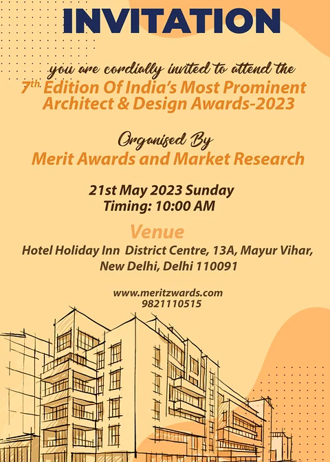 Invitation — India’s Most Prominent Architect & Design Awards 2023