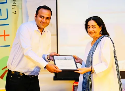Mayank Jain with Smt. Kirron Kher