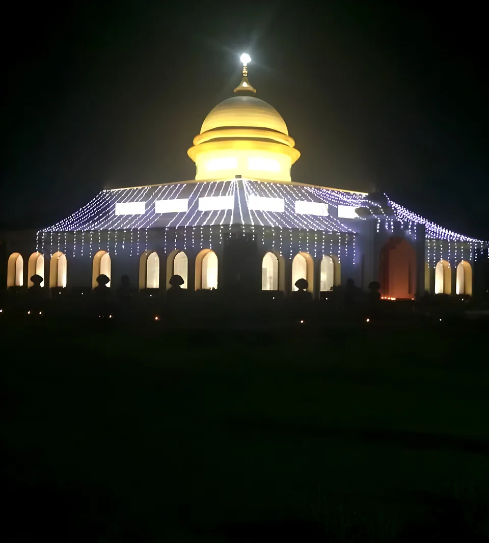 The dome at night