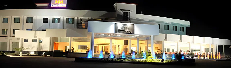 Hotel elevation at night