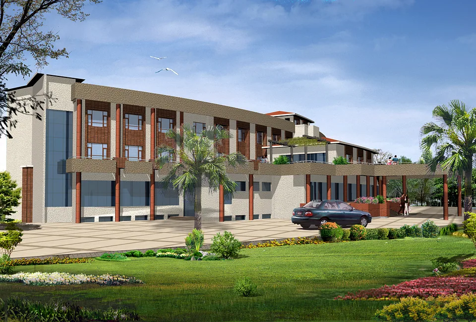 Design render — garden side