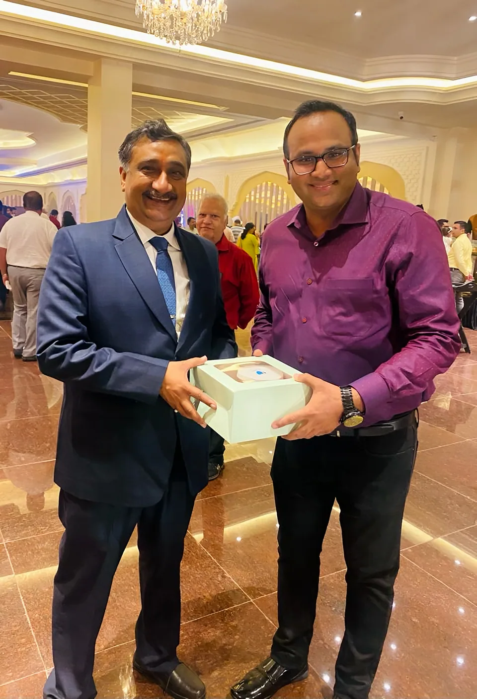 Mayank Jain honoured by the client