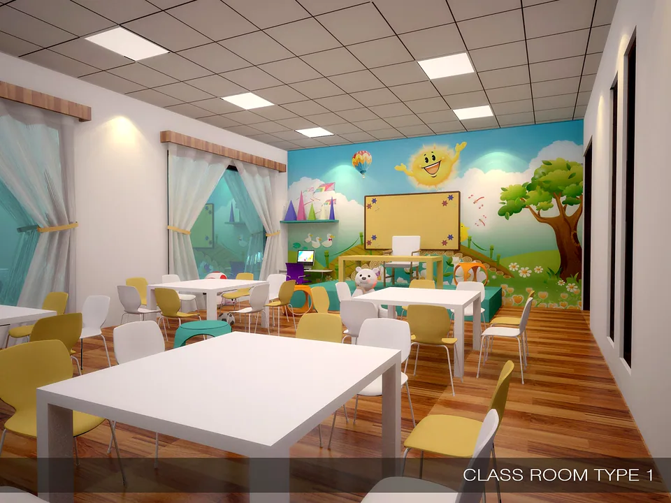 Classroom type 1 — 3D